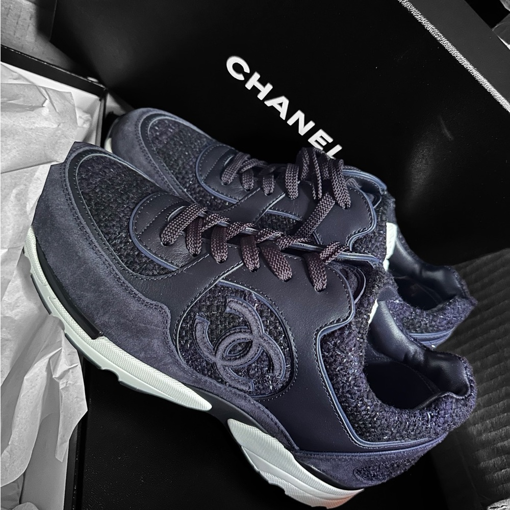 Chanel Tweed Sneakers